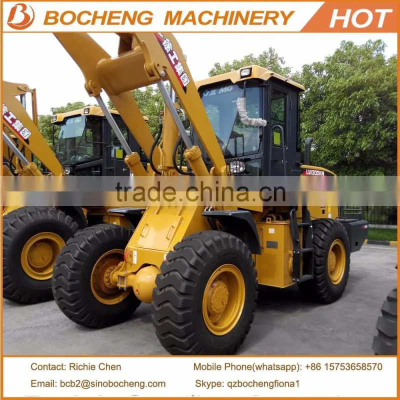 XCMG 3Ton Wheel Loader LW300FN With Optional Side Dump Bucket