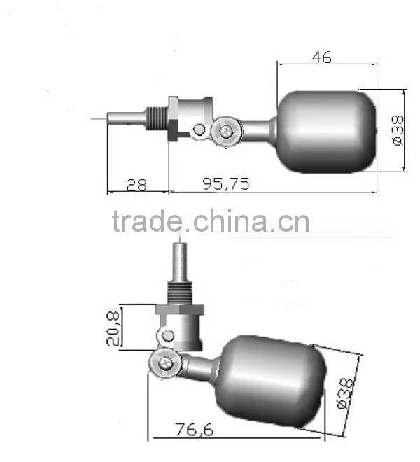 MR-DN8WK-T MINI 1/4"inch Ball Float Liquid Level Controller