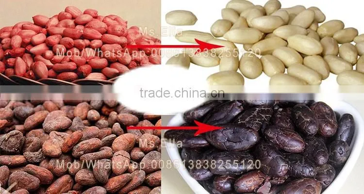 Automatic Roasted Cacao Nib Peeler Roasted Coffee husk Peeler Machine