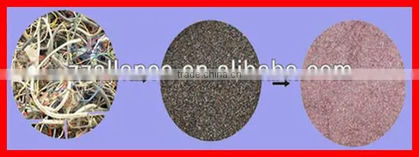 year warranty separate copper plastic/ copper cable wire recycling machine