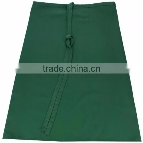 Black canvas bar long waist apron