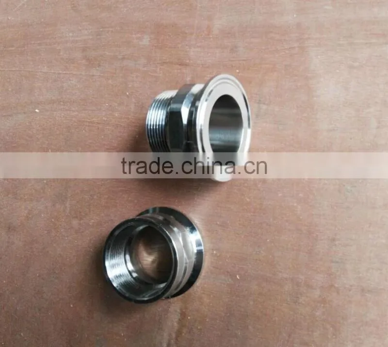 stainless steel sanitary clamp threaded ferrule
