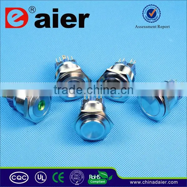 Daier Export 22mm Illuminated Pushbutton Switch, Anti Vandal Push Button Switch, Stainless Steel Pushbutton Switch waterproof