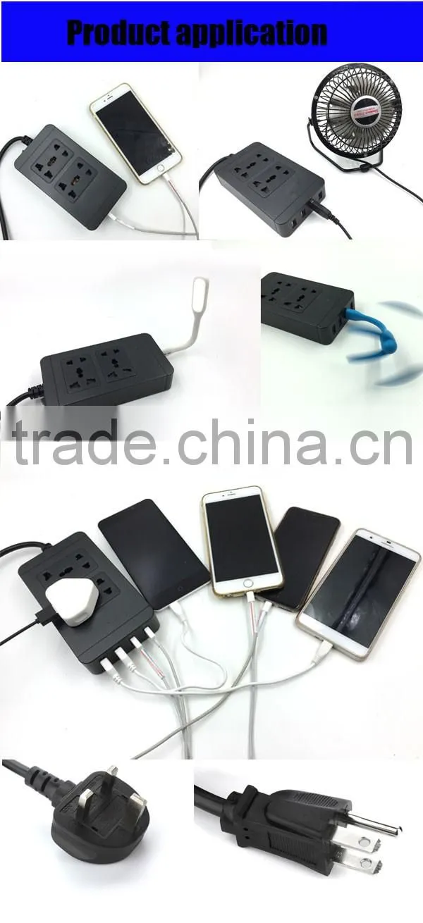 Universal multi 4 usb universal extension socket with ce rohs