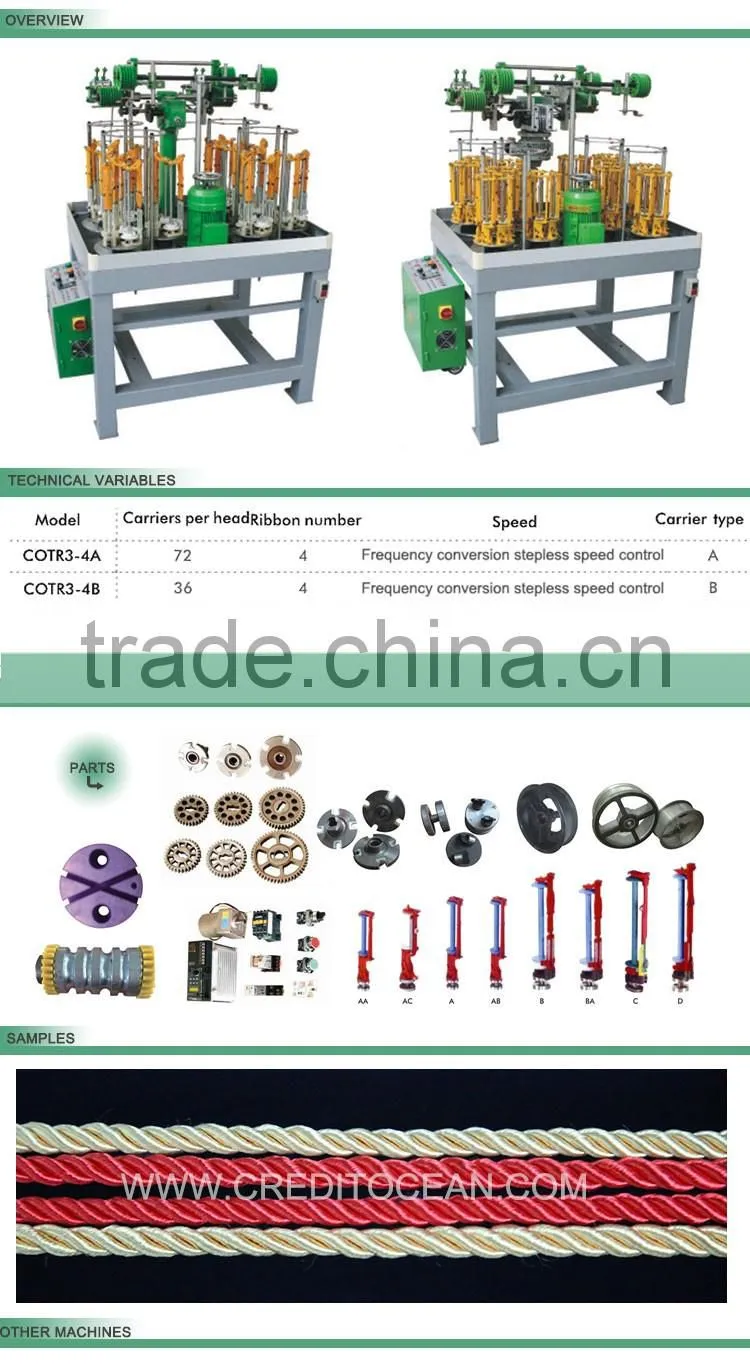 High speed braiding machine