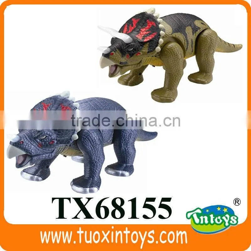 B/O animatronic triceratops dinosaur with light and music