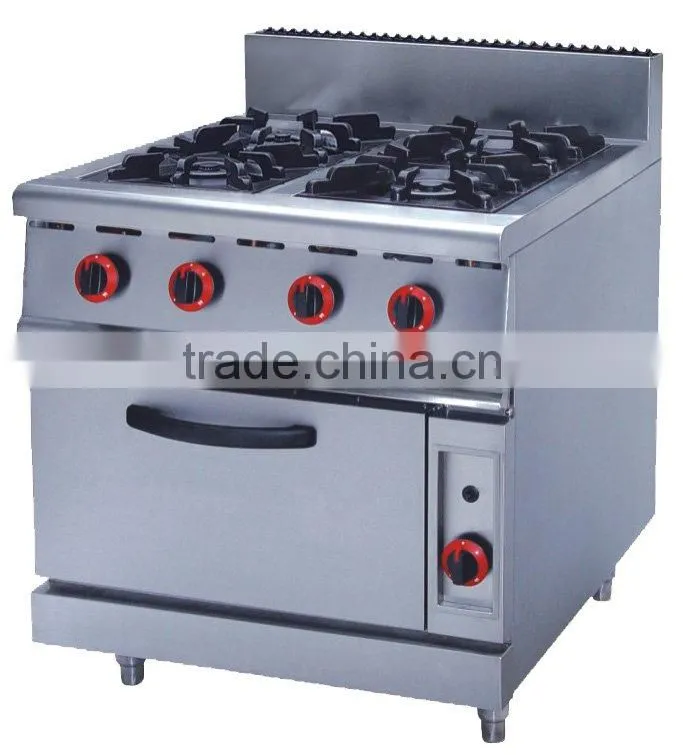 Cooking Range: Gas Stove with 4-Burners