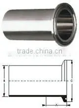 stainless steel 304 Long welding ferrules for tri clamp