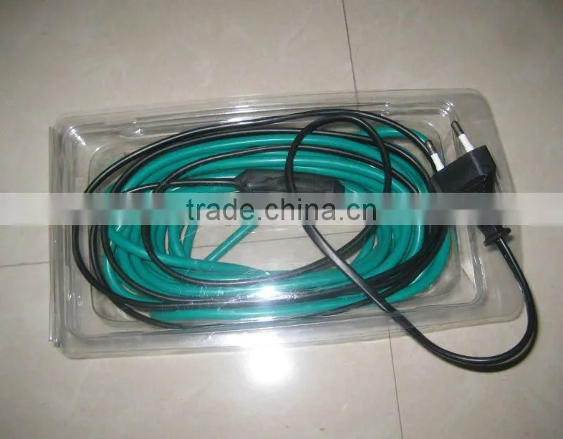 Soil Heating Cable with thermostat in euro plug