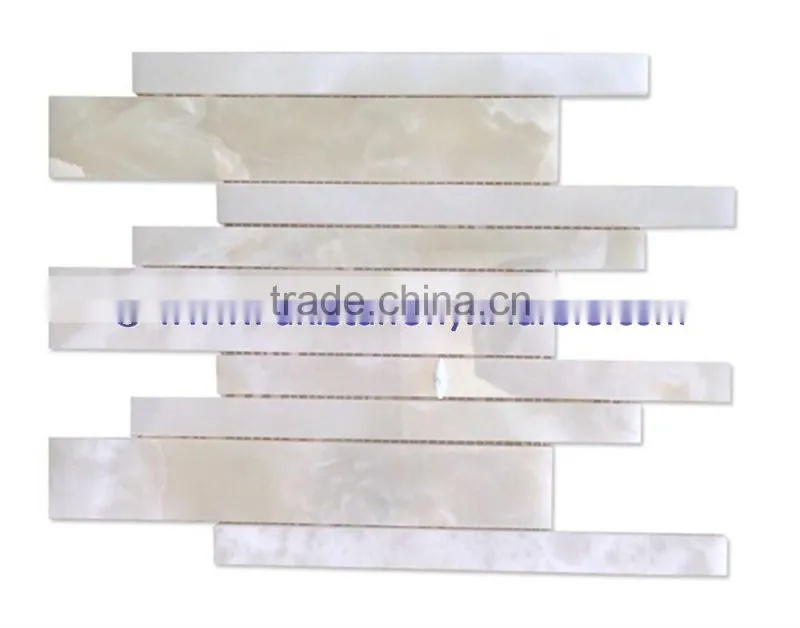 new arrive factory price WHITE ONYX MOSAIC TILES COLLECTIONS