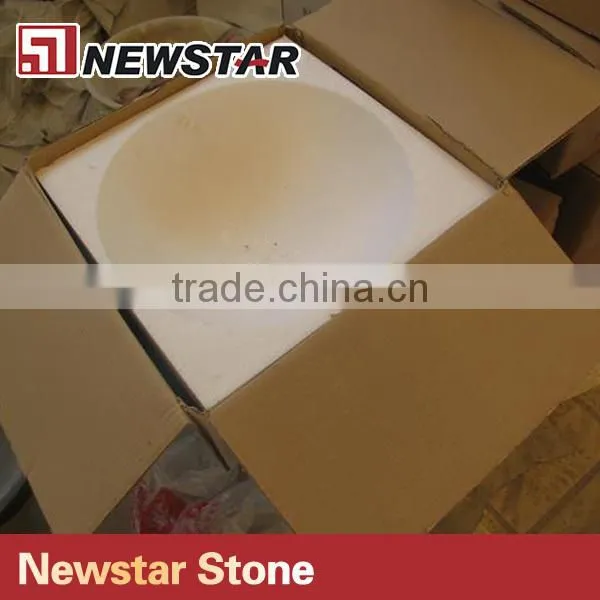 Newstar polished black stone sink for outdoor