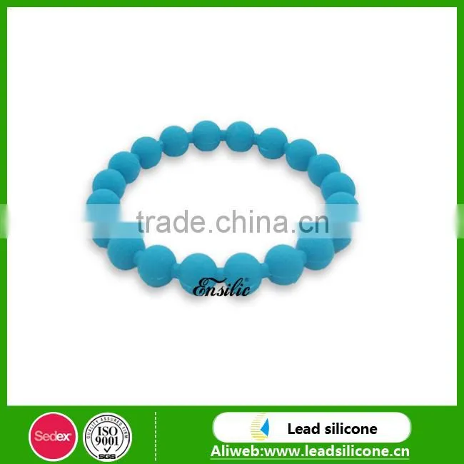 Wholesale Children BPA Free Silicone Bead Bracelets