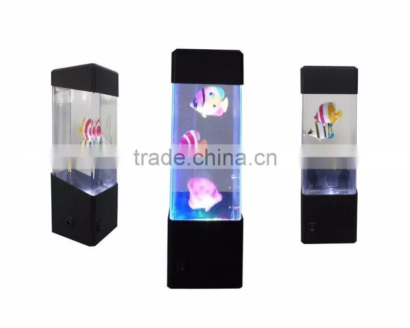 LED Colorful Crystal glass Lamp, Jellyfish Lamp/ Volcano Light/Flash Jelly Lamp