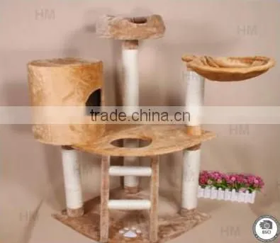 manufacture natural cat scratching&sisal tree