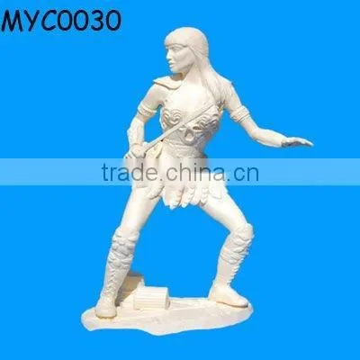 Custom resin dragon statue and sword crafts