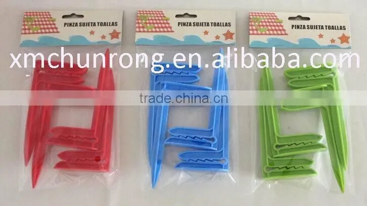 hot selling plastic beach towel clip