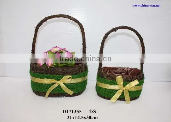 handmade decorate flower basket