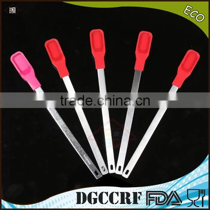 NBRSC non-stick silicone spoon spatula for butter/cheese with stain steel handle