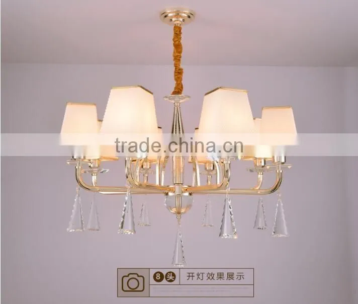 M960 Momoda decorations luxury simple Crystal living room bedroom golden home lighting chandelier pendant lamp