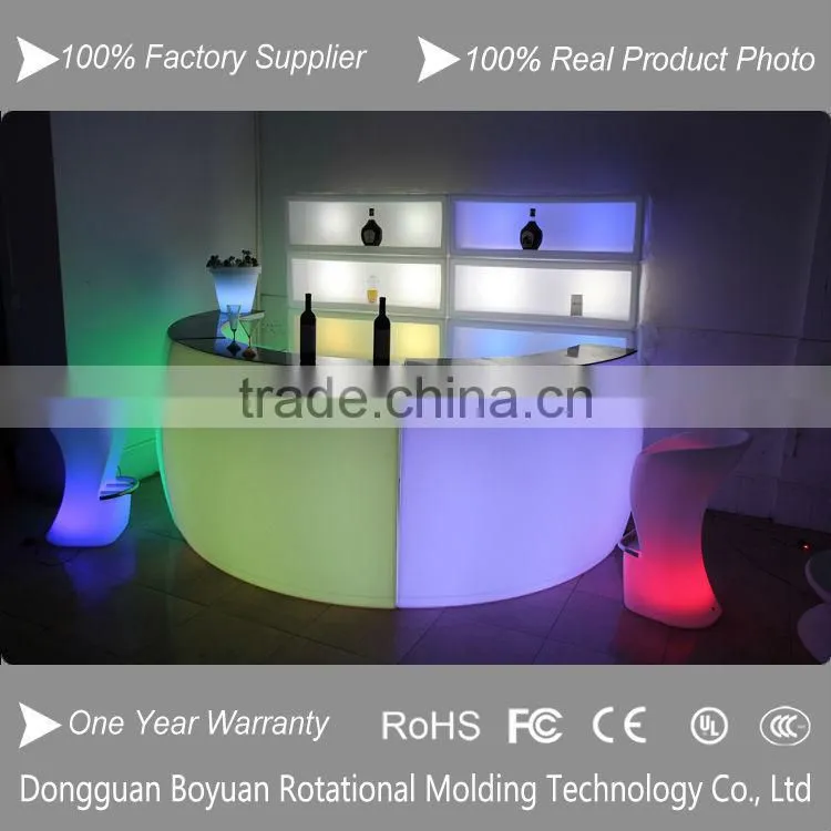 Popular RGB Color Changing Led Bar Tables,Festival Plastic Led Bar Furniture