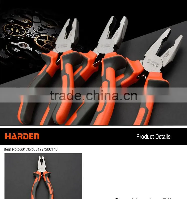 2016 hot salel combination plier function and uses slip joint combination pliers