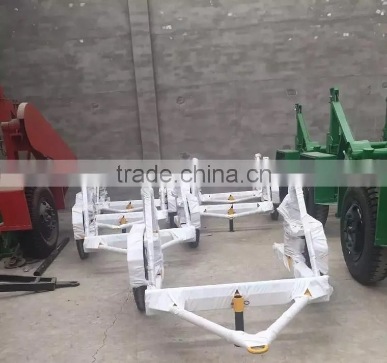 Supply Mini Optical Fiber Cable Reel Trailer Max 1.5T ,CHINA / Hydraulic Steel wire rope drum trailer