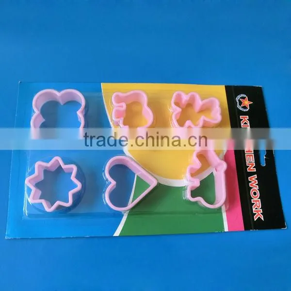 4 pcs plastic cookie Cutter