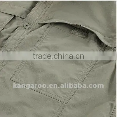 Men's 100% cotton poplin casual shirt with long sleeve