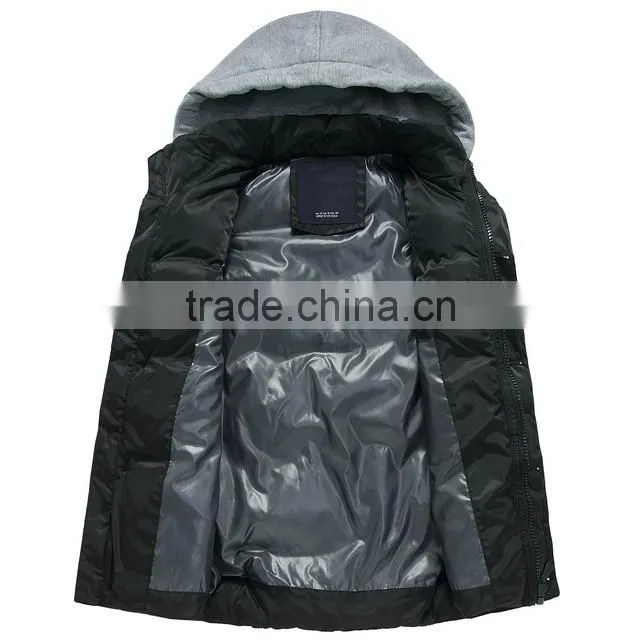 Work uniform vest with detachable hood