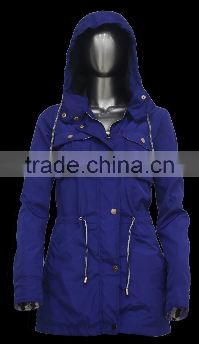 2015 Fashion Style Germany Women Washed Long Jacket