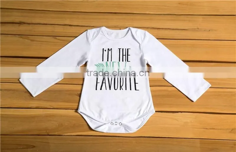 2016 hoe sale !!baby onesie long sleeve / baby onesie custom printing / plain baby onesie