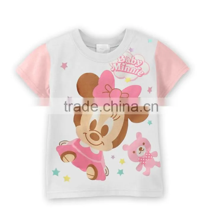 fashion child clothing boys and girls cartoon design t shirts kids tees baby tops clothing