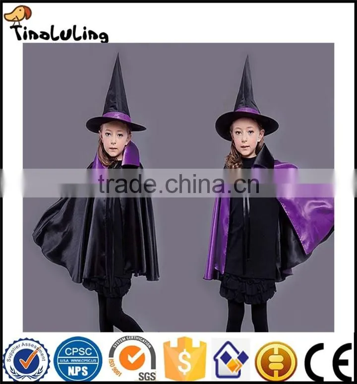 Children Witch Cloak Cosplay Halloween Cloak Children's Day Halloween Performance Cloak