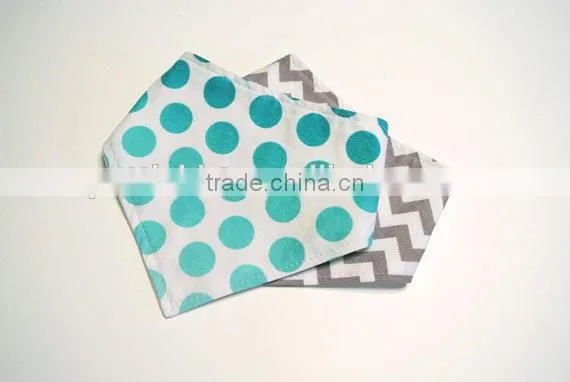 High quality Organic cotton baby bandana bibs