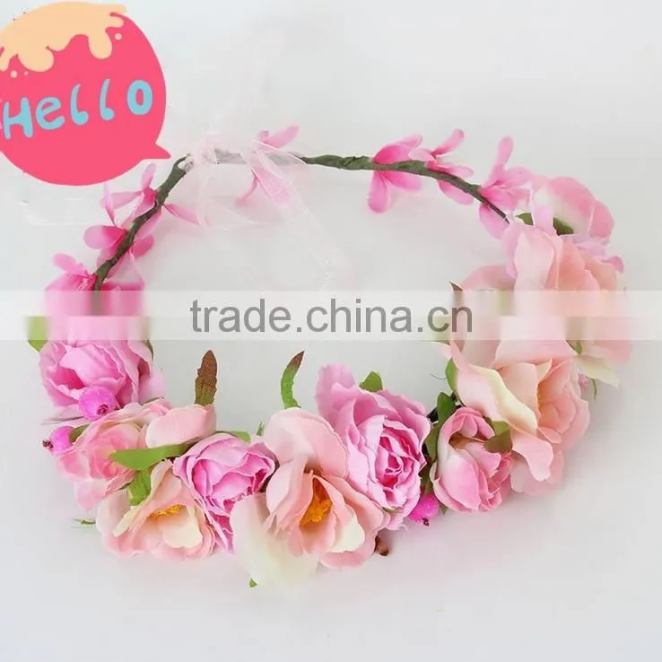 2017 Hot Sale Fashion Baby Girl Lace Flower Hair Band Fancy Hair Accessories