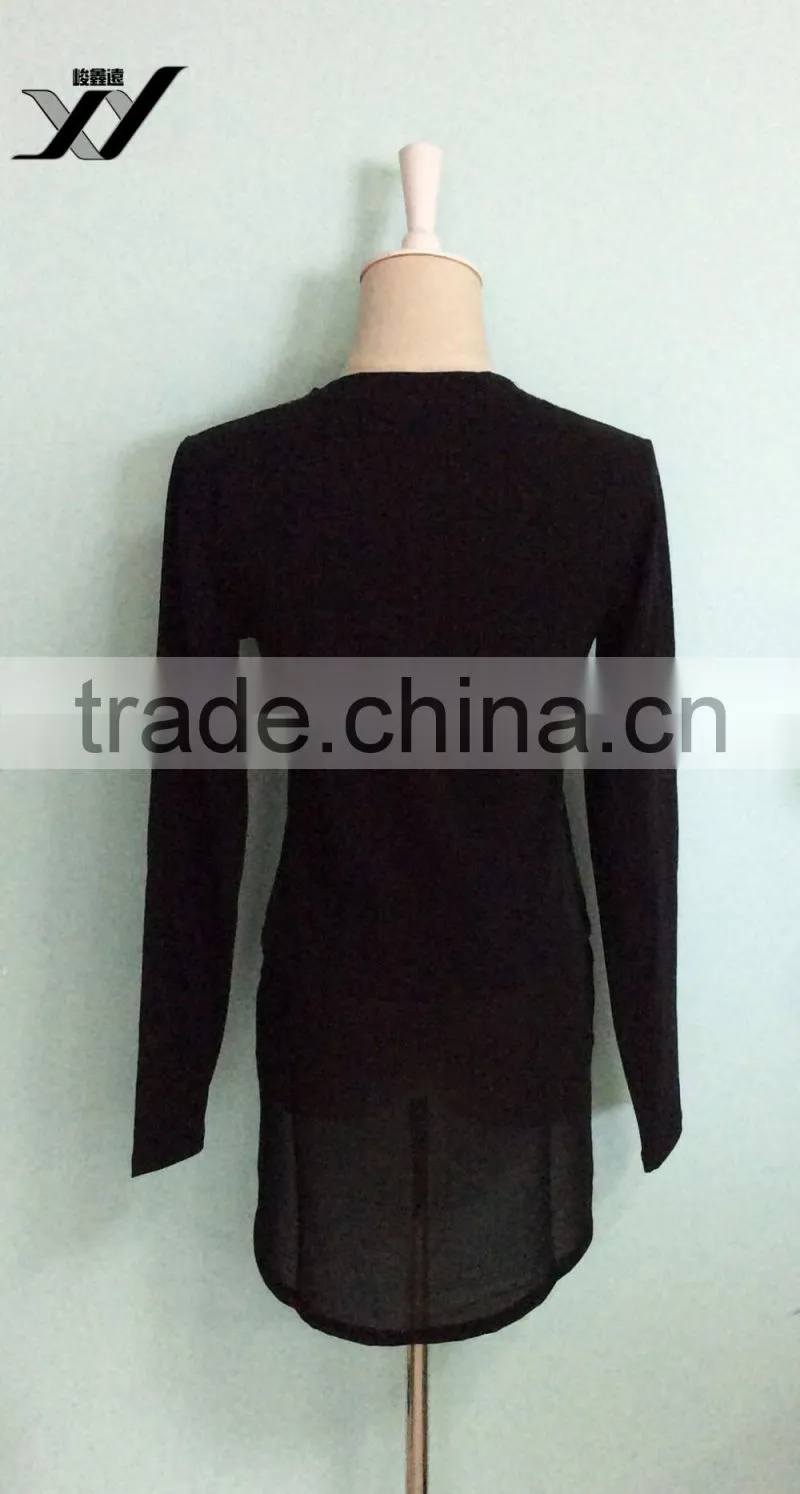 Long sleeve blank women shirt