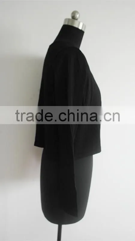 Fashion lady knitted black poncho sexy sweater pattern