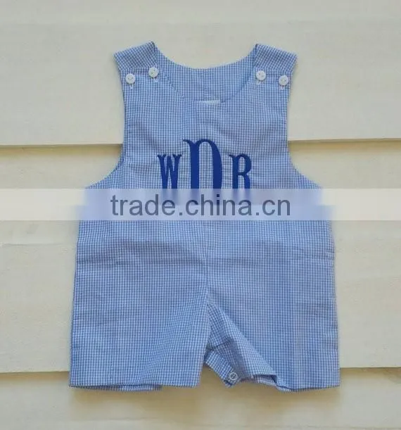 Baby Boy Shortall Newborn Boys Rompers Applique Boys Shirt Jon jons Shortall