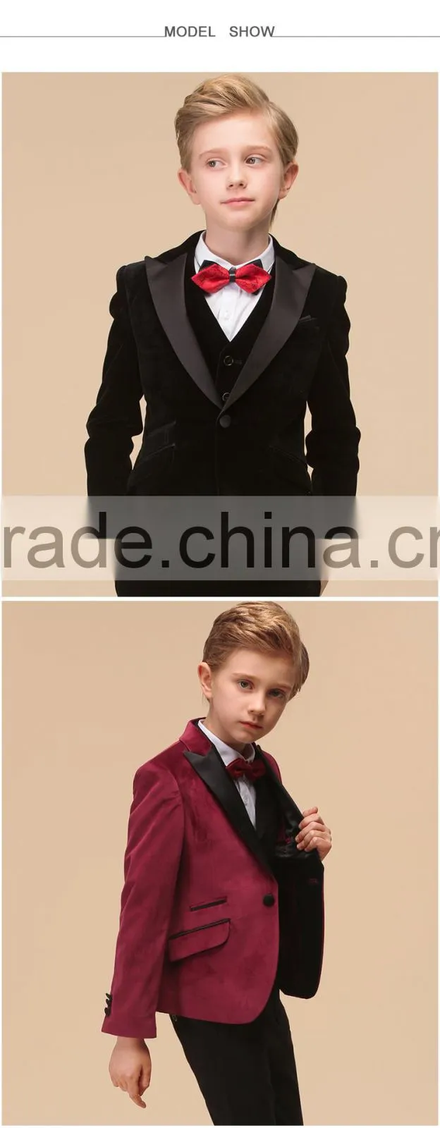 Slim fit boys clothes party wear suits for young adults