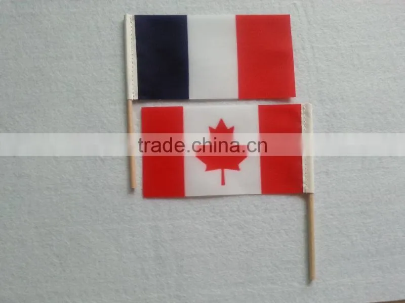 heat transfer printed national hand flag