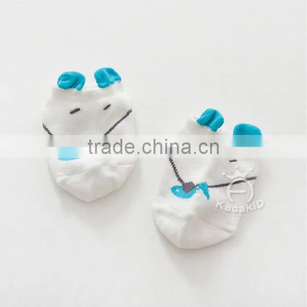 cute animal baby cotton socks, silicone print baby socks