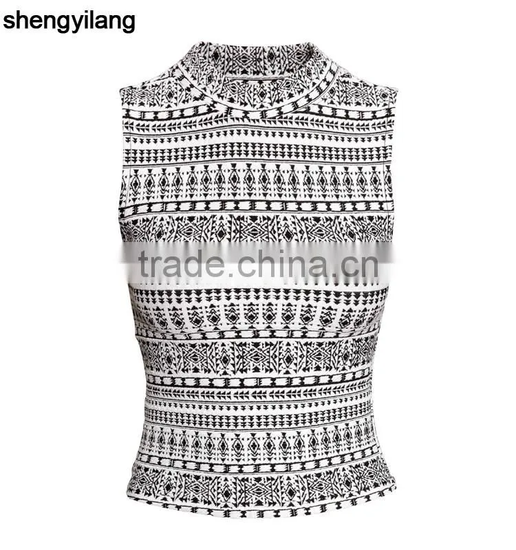 New arrival lady's sleeveless top wholesale fashionable fitness tank top guangzhou manufacturers