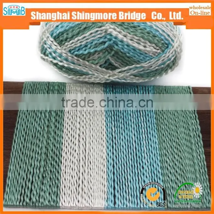 China fancy hand knitting yarn factory direct wholesale 100%acrylic fancy wave tt yarn with oeko tex quality