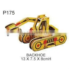 FOR KID - JEEP (P155) COLORED WOODEN PUZZLE