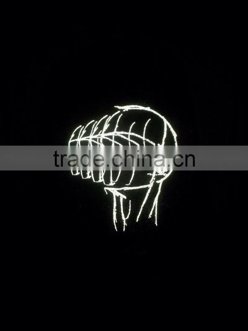 2mm wide double sides reflective PET knitting yarn for making reflective band / 1.5mm single side reflective yarn