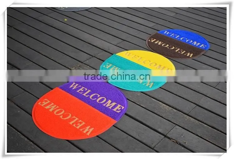 New PVC Door coil Mat,company welcome logo door rubber mats