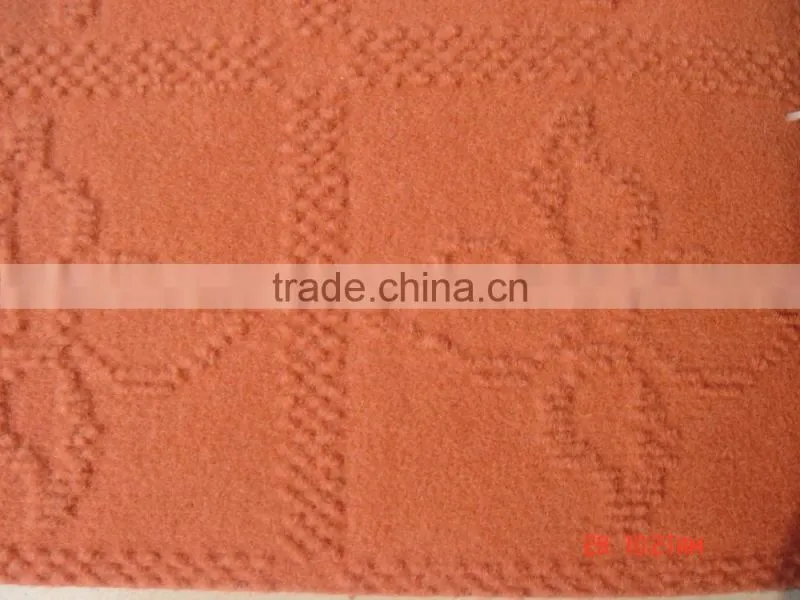 nonwoven polyester single Velour Jacquard carpet