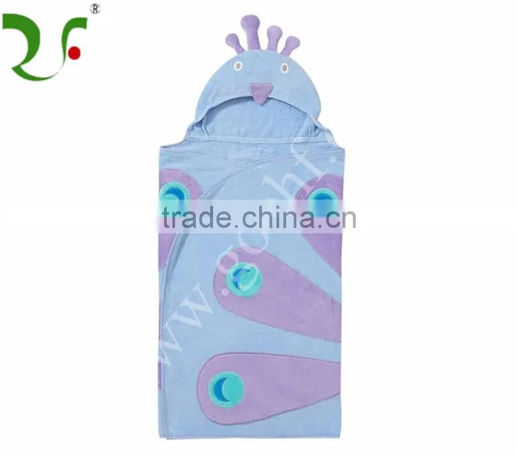 100% cotton ultra soft absorbent kids hooded towels