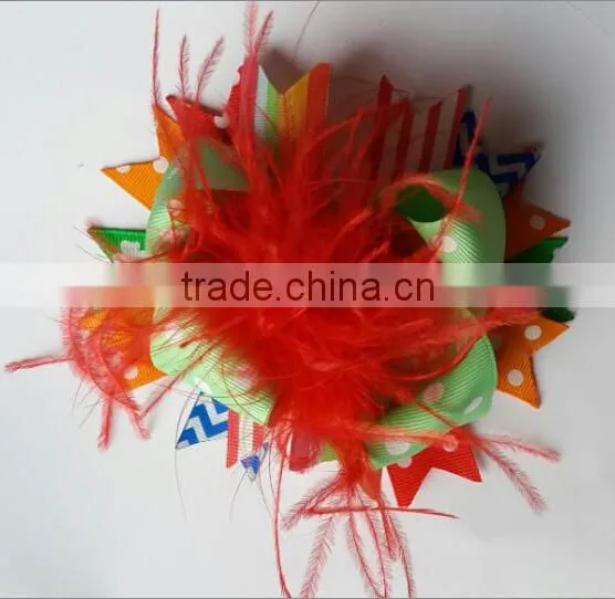 headband with fabric flower multicolor headmade flower head bows flower
