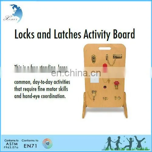 Montessori Material Wooden Science Education Kits With Locks